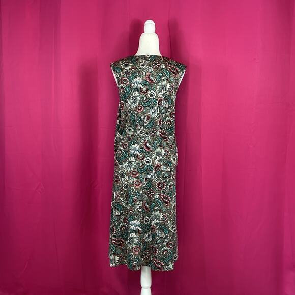 Vintage 60s 70s Ship n' Shore floral print Vest and skirt suit, 14 - Picture 5 of 12